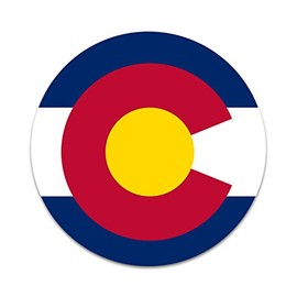 2X Sticker Set - Colorado Flag Logo - for Phone Grip Stent Cell Phones Tablets (Stickers Only)