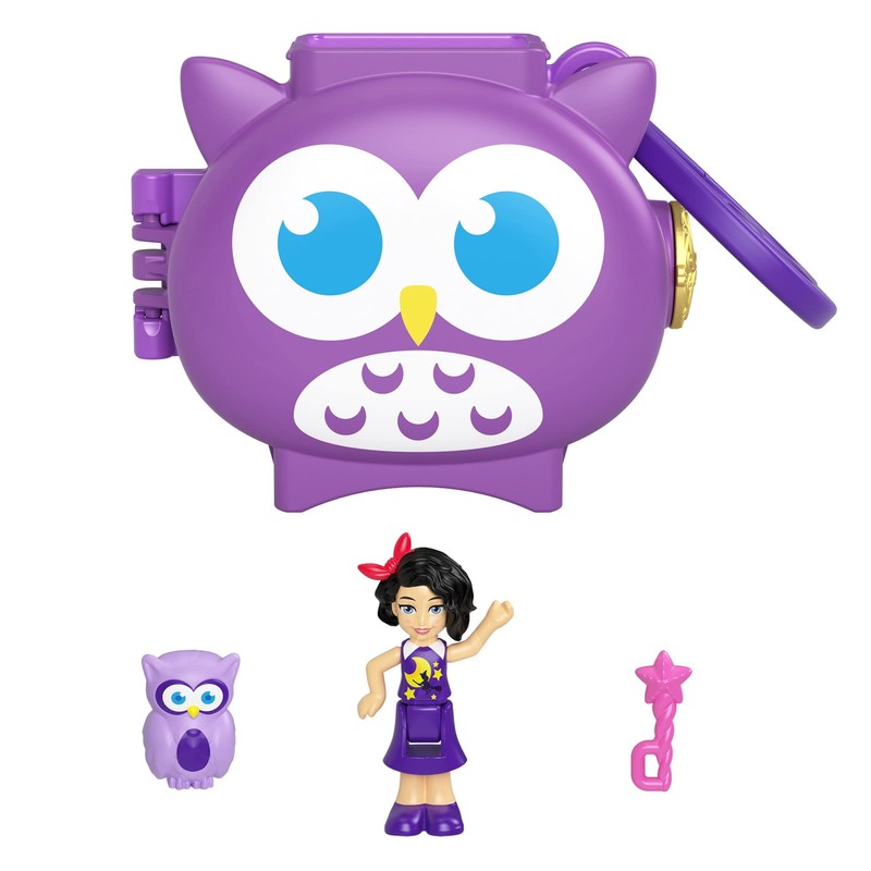 Polly Pocket Pet Connects Compact - Owl, Small