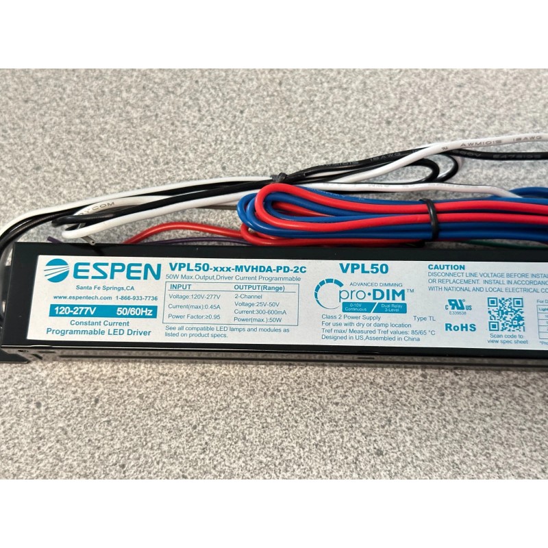 Espen NEW Espen Programmable LED Driver, VPL50-xxx-MVHD
