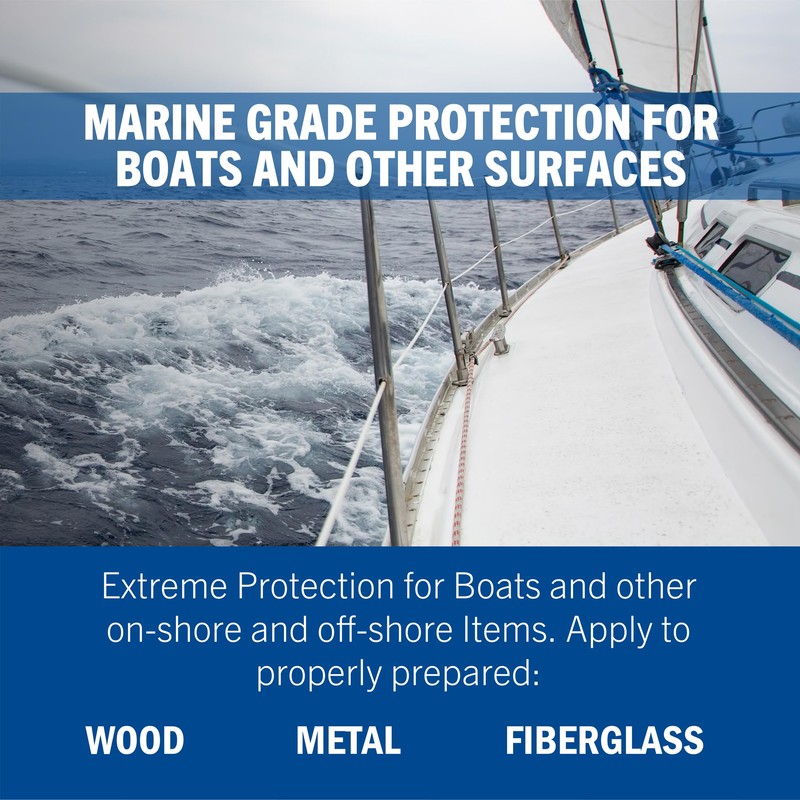 Rust-Oleum, Bright Red 207004 Marine Coatings Topside Paint, Quart, 32