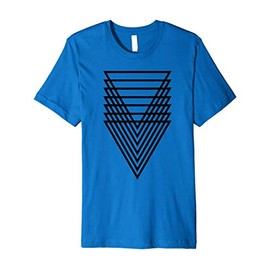 Cool Triangle Sacred Geometry Geometric Repeating Triangles Premium T-Shirt