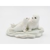 Cosmos Gifts Porcelain Seal Family Mom & Baby Figurine 7