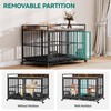 YITAHOME 37.5'' Heavy Duty Dog Crate with Removable Divider, Double