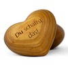 Schwabenholz® Worry Stone Heart Made of Wood – Du schaffst