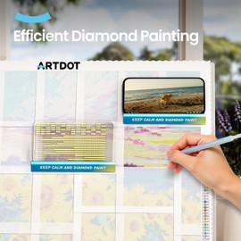 ARTDOT 2 Pack Diamond Painting Boat Holder, Diamond Painting Accessories for Diamond Painting Light Table, Easel, Drawing Table