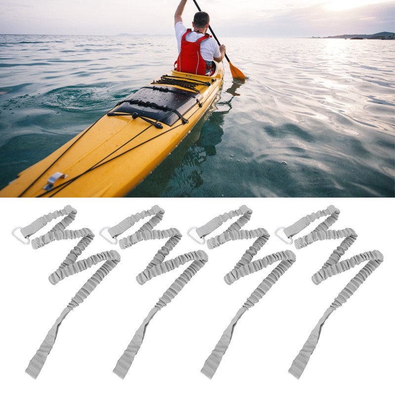 4Pcs Kayak Paddle Rope Super Stretchy Anti Lost Portable Nylon
