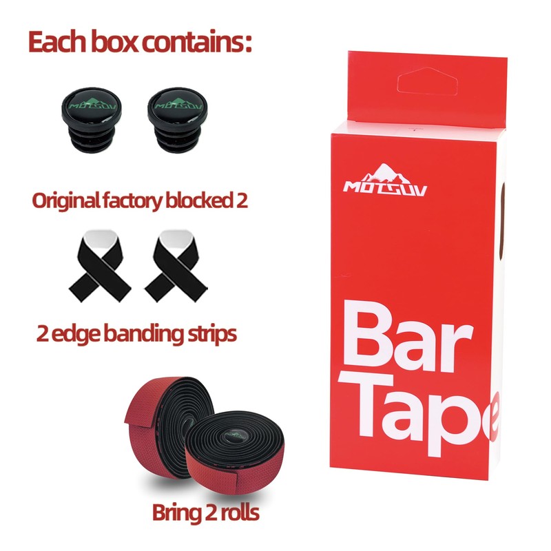 VXM Bike Handlebar Tape,Road Bicycle Bar Tape, PU Leather +