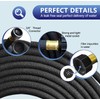 Soaker Hose 100 FT for Garden Beds, 1/2’’ Rubber Garden