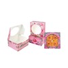 qiqee Mother's Day Cookie Boxes with Window 6x6x3 Inch 60packs