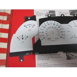 MAC NEW 1994 1995 FORD MUSTANG 5.0 V8 WHITE GAUGE FACE 150 MPH MAC 2415