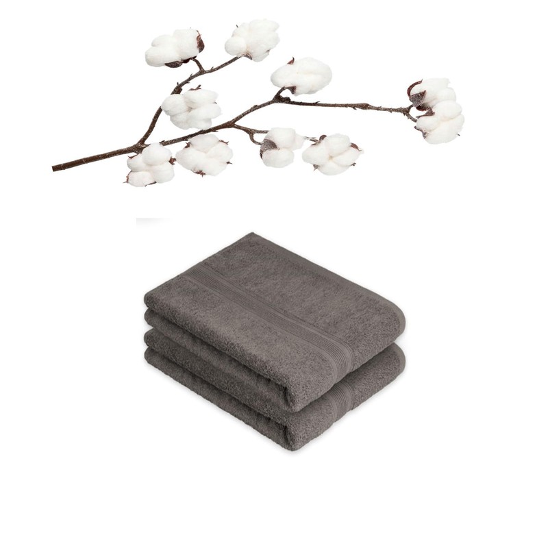 EXKLUSIV HEIMTEXTIL Bath Towel Set of 2 70 x 140