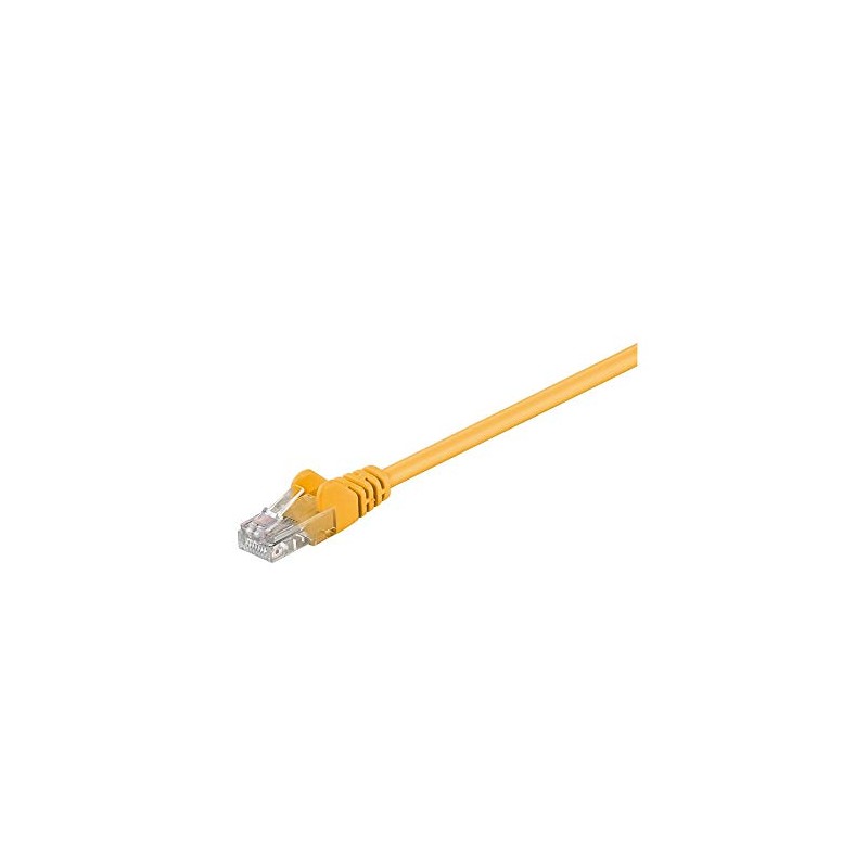 Goobay 68376 CAT 5e Patchcable, U/UTP, Yellow, 5m Cable Length
