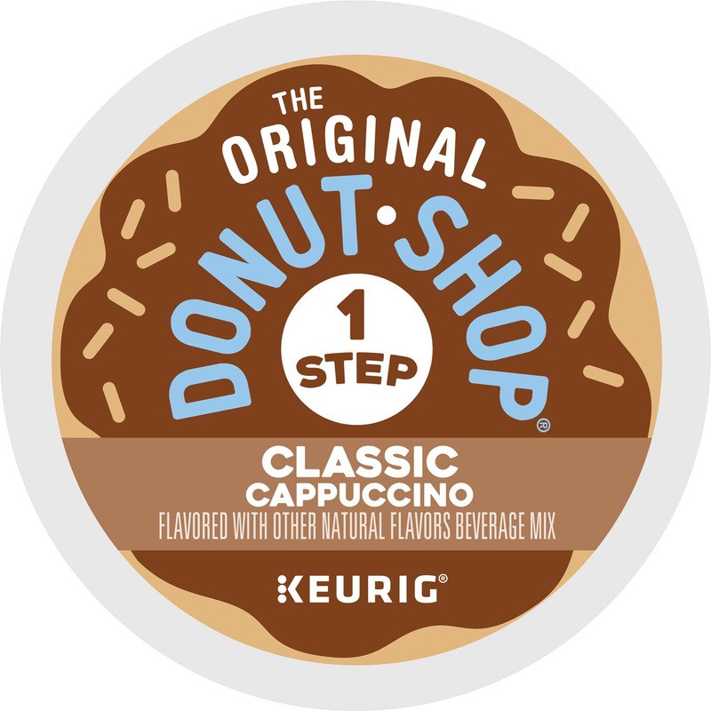 The Original Donut Shop One-Step Classic Cappuccino, Keurig Single-Serve K-Cup