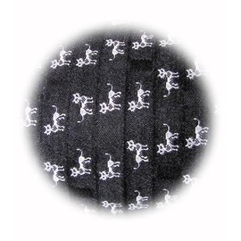 The New 3 Yards Black White Kitty Cats Collar Woven Jacquard Ribbon 3/8" W Perfect for Crafting, Gift Wrapping, and Decorating Ribb1w00701