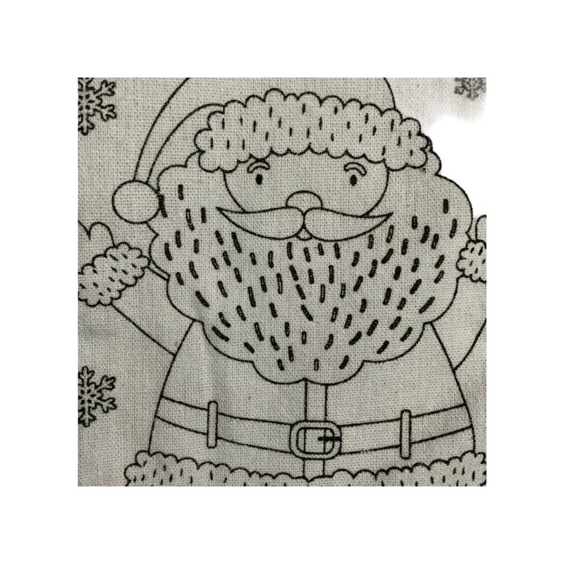 Simply Holiday Christmas Stocking Color Your Own Canvas Fabric Stocking