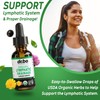 Lymphatic Drainage Supplements Drops - Organic Lymphatic Support Liquid Drops