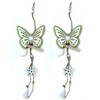 DARO DEKO Wooden Hanging Butterfly with Bow 45 cm Green
