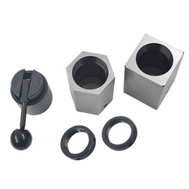 5C Collet Block Set - Hex Collet Block, Square Collet Block, Quick-acting Rings, Lever Collet Closer Holder
