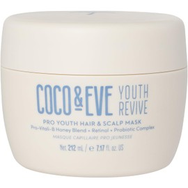 Coco & Eve- La PRIMERA mezcla de retinol, miel y probióticos del mundo crea el entorno perfecto para un cabello fuerte, voluminoso y brillante para combatir los signos del envejecimiento.