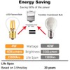 Tsunetani-S11 LED Bulb Filament Mini Globe Light Bulbs 4W Equivalent