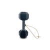 Dumbbell Ornament, 3.25" Length (Black)