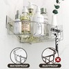 Orimade Corner Shower Caddy Stainless Steel 3 Pack No Drilling,Bathroom