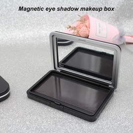 Magnetische Make-up-Palette mit Spiegel, leere magnetische Palette, leer, Make-up-Palette für Lidschatten, DIY für Lidschatten, Lippenstift (M, Einheit, 2)