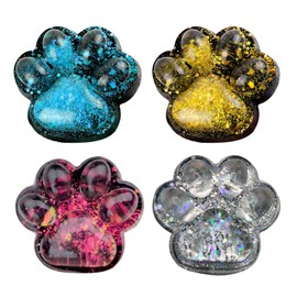 JurciCat 4 Pieces Taba Squishy Squishy Paw Cat Paws Fufu Squishy Paws Squishy Cat Anti Stress Toy Cat Paw Squishy with Balls Funny Anti Stress and Anxiety Relief (B)