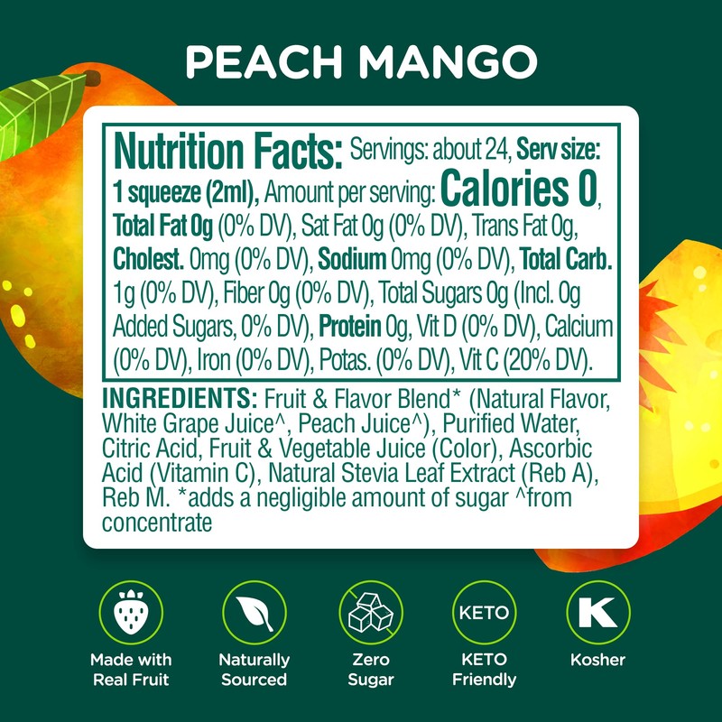 Stur Liquid Water Enhancer | Peach Mango | Sweetened with