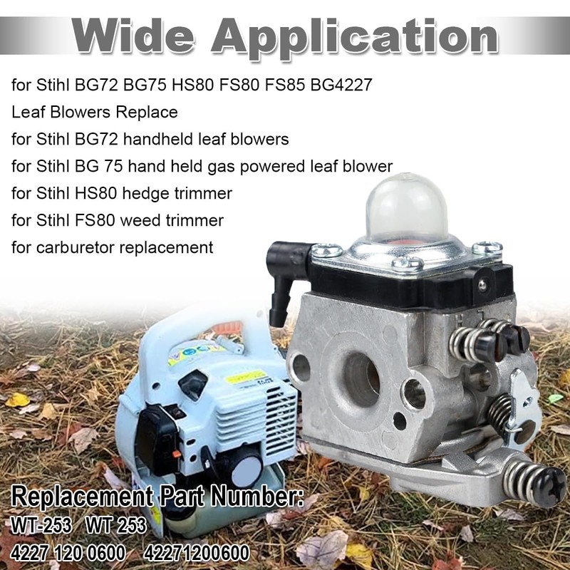 ZAMDOE WT-253-1 Carburetor for Stihl BG72 BG75 HS80 FS80 FS85