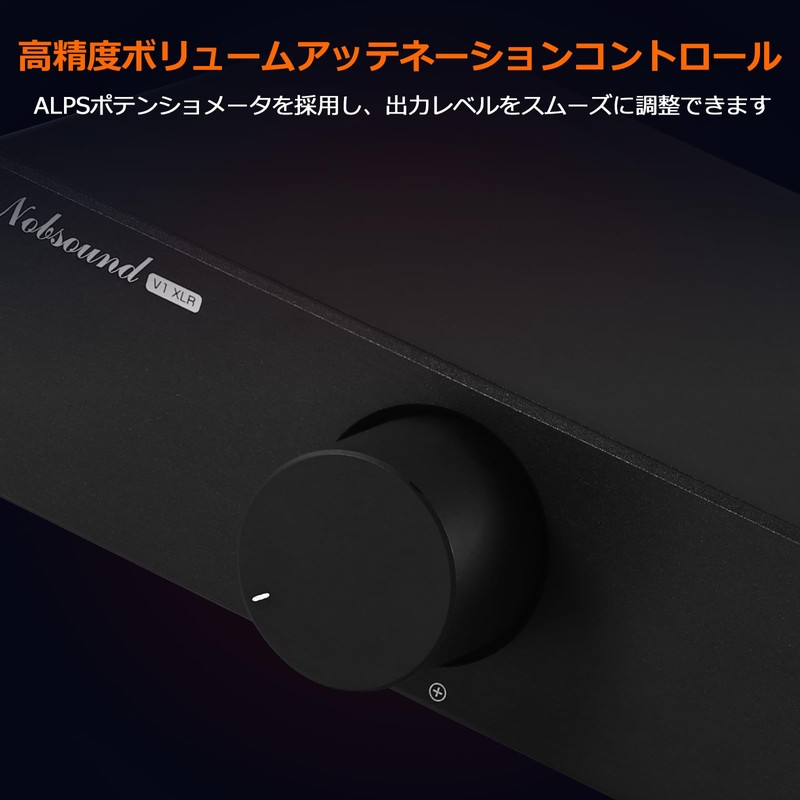 Nobsound HiFi Attenuator Passive Alps: XLR Volume Controller Silent Signal