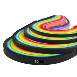 ODETOJOY Quilling Paper Strips 10mm 26 Colors 260 Strips Set DIY Origami Paper Quilling Length 39cm (10mm)