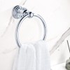 WOLIBEER Crystal Toilet Paper Holder Chrome Hand Towel Ring Towel