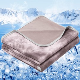 inhand Cooling Blanket Queen Size (90"x90"), Cooling Blankets for Hot Sleepers, Absorbs Heat to Keep Adults Cool for Summer Nights Sweats, Thin Cold Lightweight Blanket for Couch Bed, All Season Use