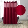 Ecoehoe Hotel Grade Waffle Weave Fabric Hook Free Shower Curtain