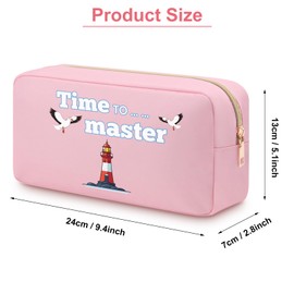 Cruise Lover Gift Cruising Zipper Pouch Toiletry Bags Cruise Trip Gifts Cruise Gifts for Women Friends Cruise Vacation Gifts for Cruise Lovers Cruise Ship Themed Zipper Pouch Double Side Toiletry Bag