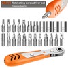 Right Angle Screwdriver 24 in 1 Ratchet Screwdriver Set with