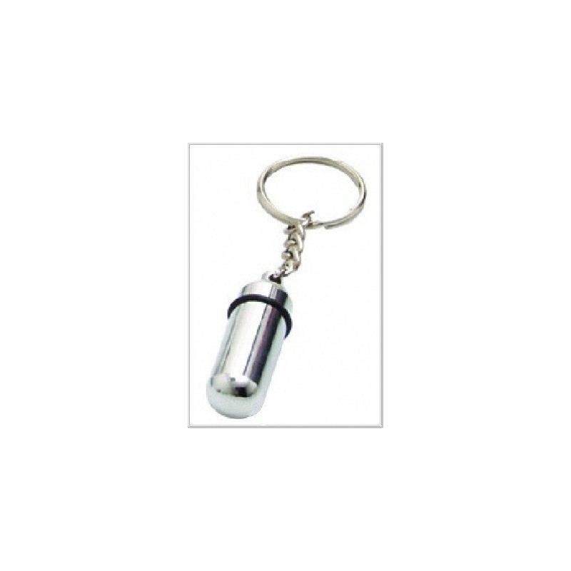 Pill Box Metal, Small Box Keychain Cylinder form