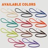 Dogline Soft and Padded Rolled Round Leather Leash for Dogs
