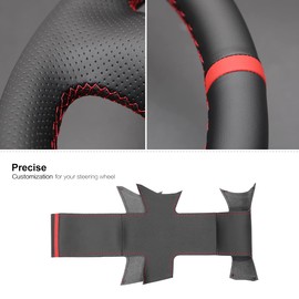 MEWANT Car Steering Wheel Cover for Mazda MX5 MX-5 Miata NB for Protege5 Made of Microfiber Leather Car Steering Wrap