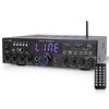 Pyle Wireless Bluetooth Home Stereo Amplifier- Multi-Channel, 200W Power Amplifier,