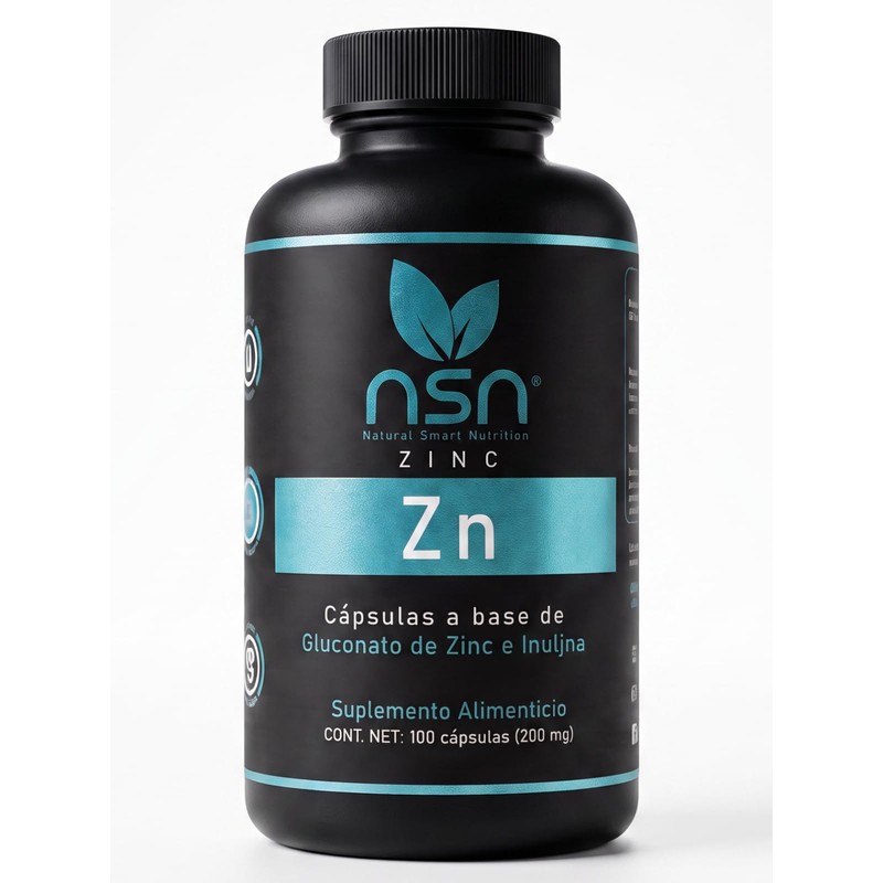 Zinc | Gluconato de Zinc | Con Inulina y Prebióticos