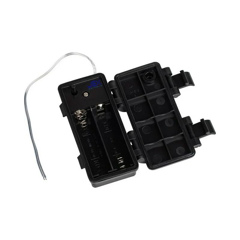 Jex Electronics Waterproof Two/2X/Twin AA Battery Holder Case Box 2.4V/3V
