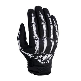 Motorcycle Skeleton Bones Motocross Gloves, Windproof Waterproof Sports Gloves for Summer Spring Autumn (m)
