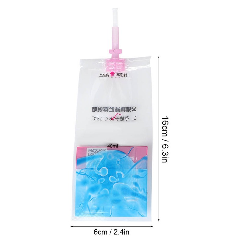 100pcs 40ml Disposable Plastic Pig Sheep Cow Insemination Semen Bag