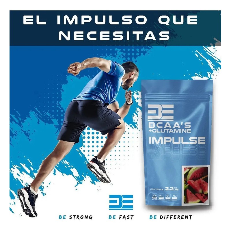 Be Supplements Impulse Bcaas Mas Glutamina 1 Kg 50 Serv