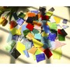 Lanyani Glass Mosaics Pieces Stained Glass, Assorted Colors and Shapes,