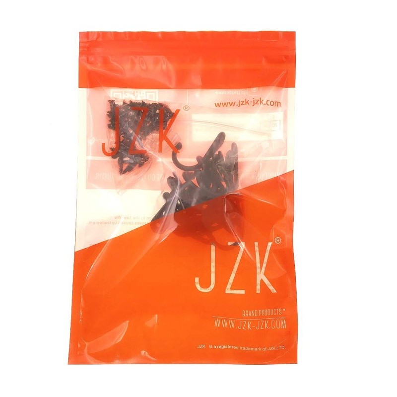 JZK 30 x Black Metal Wall Hooks with Screws Coat