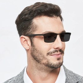 WEMOOTANTS Reading Sunglasses for Men 2.0 Sunglass Full Readers 1.0 1.25 1.5 1.75 2.0 2.25 2.5 2.75 3.0 3.5 4.0 (Black, 2.0