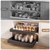 Seinloes 4 Pack Pull out Cabinet Organizer 21"Deep with Raising